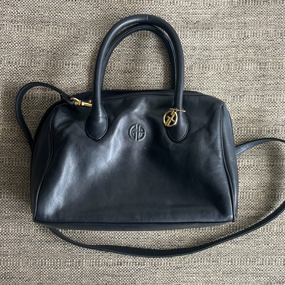 Black Leather Handbag